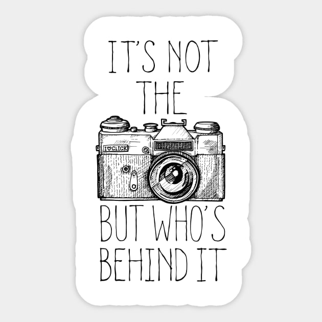 Camera black ink Sticker by BITICOL